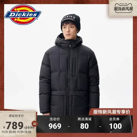 Dickies 羽绒服工装男女情侣春季迷彩连帽保暖厚夹克宽松棉袄图片