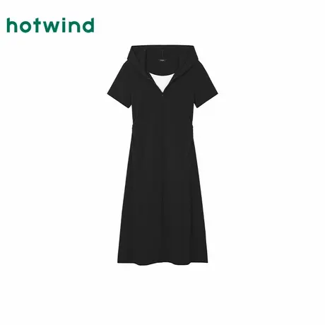 热风2025年秋季新款女士连帽针织裙商品大图