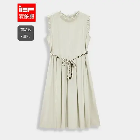 IEF/爱依服2025夏季新款法式简约文艺知性气质通勤显瘦背心长裙图片