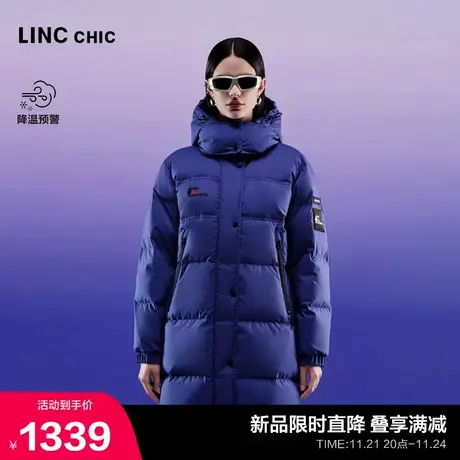 LINC金羽杰中长款羽绒服女冬季2023新款都市机能功能性防雨雪3218图片