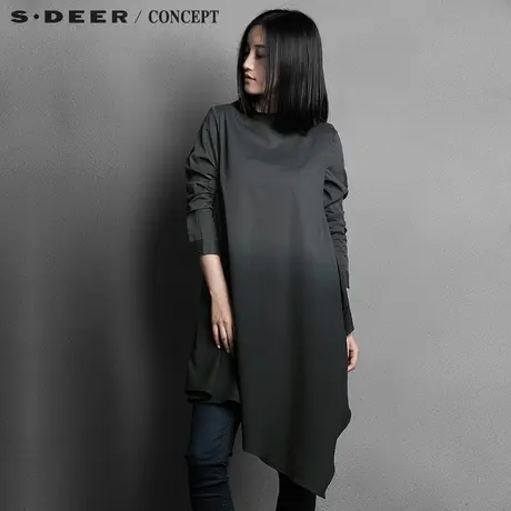 sdeer圣迪奥女随性小占领阔摆上衣S15380596图片