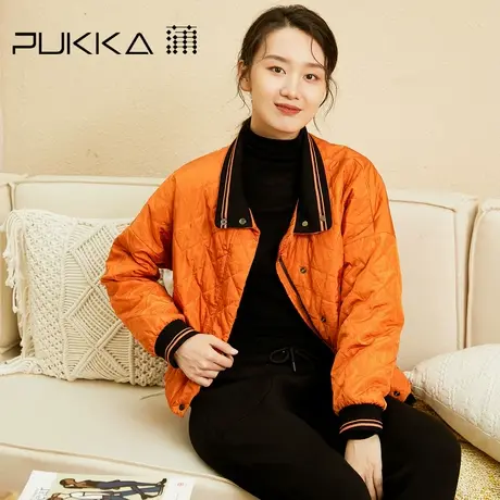 蒲PUKKA 商场同款女装棉衣冬装原创设计感时尚休闲棉服图片
