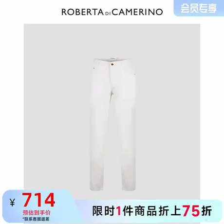 【棉】ROBERTA诺贝达2025春季新品商务休闲纯色直筒水洗牛仔裤男图片