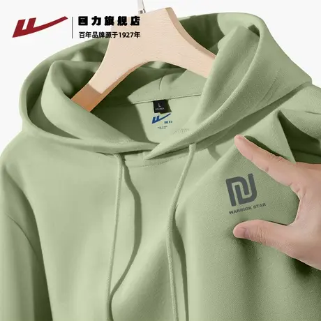 回力连帽卫衣男款秋季2025新款重磅潮牌外套青少年宽松大码帽衫K商品大图