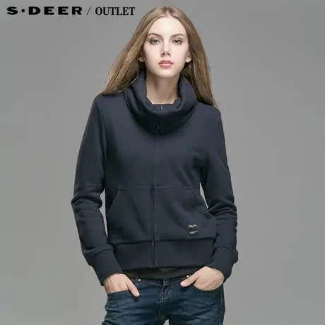 sdeer圣迪奥专柜正品女装立领休闲女士外套4382277图片