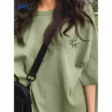 回力短袖t恤女2025新款夏季爆款大码胖mm宽松显瘦纯棉上衣半袖A商品大图