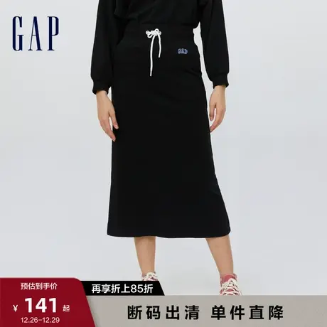 【断码优惠】Gap女装秋季法式圈织软半身裙736147时尚高腰长裙商品大图