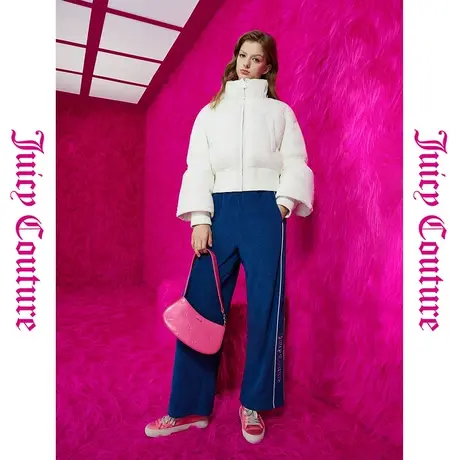 Juicy Couture橘滋春夏新款女装外套刺绣90白鸭绒短款羽绒服女商品大图