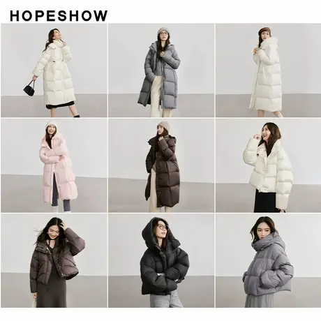 红袖outlets粉丝福利款羽绒服合集秋冬新款毛领鸭绒外套商品大图