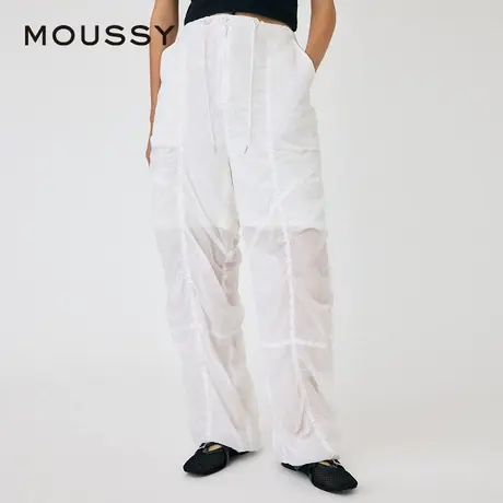 MOUSSY 夏季街头感薄款抽褶工装裤中性风休闲裤010HSK30-1630商品大图