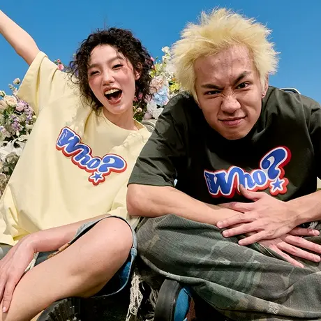 Nuthink潮牌字母印花短袖T恤复古美式重磅宽松半袖男女新款2025夏图片