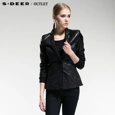 sdeer圣迪奥女装渐变涂层小西装款西服外套2382203图片