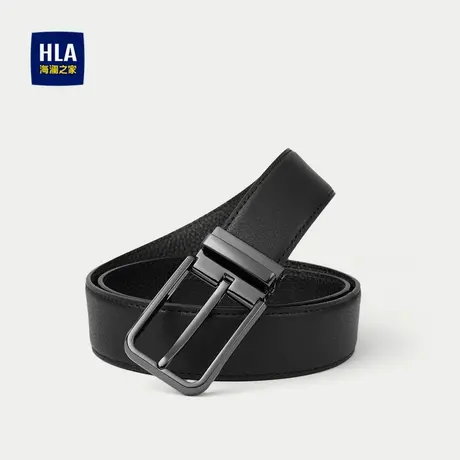 HLA/海澜之家通勤皮带商务休闲绅士针扣合金扣头裤腰带商品大图