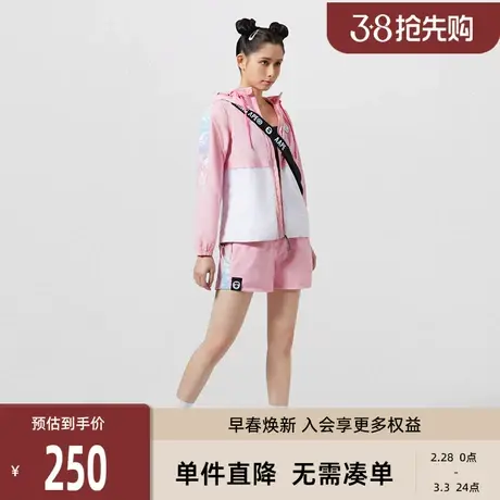 Aape女装春夏字母印花迷彩拼接抽绳休闲短裤6748XXG商品大图