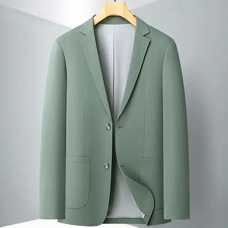 春秋款单西外套高级感职业正装西服男士上衣休闲商务单件小西装图片