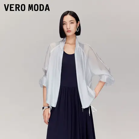 Vero Moda夹克2025秋季新款衣摆抽绳宽松外套休闲百搭325317029商品大图