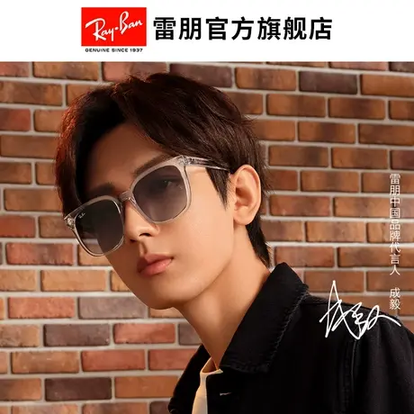 【成毅同款】RayBan雷朋新品太阳镜时尚黑显脸小墨镜0RB4401D图片