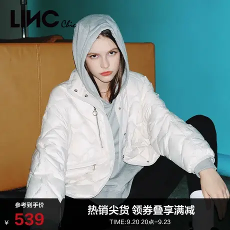 LINCCHIC金羽杰羽绒服女立领轻薄短款羽绒服女冬季外套Y22801089Y图片