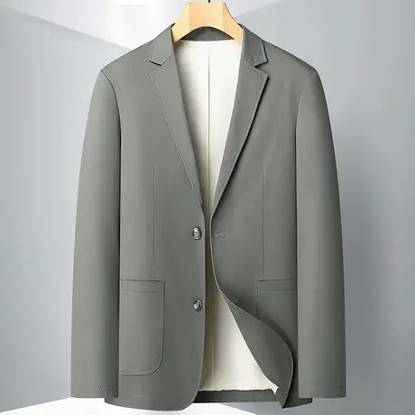 商务休闲西服中青年百搭纯棉白领行政西装上衣伴郎团便服单西外套商品大图