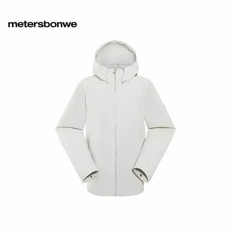 美特斯邦威夹克男2025秋季新款通勤化纤轻盈防风保暖立领连帽外套图片