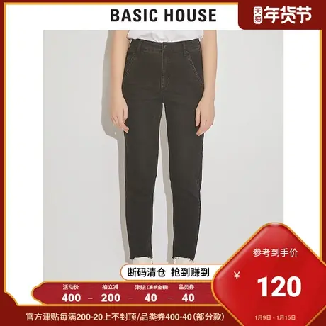 Basic House/百家好女装冬季韩风+-5JEAN牛仔裤休闲长裤HUDP927B商品大图