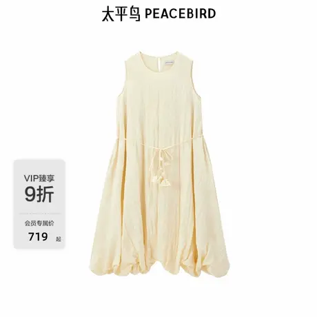 【商场同款】太平鸟女装2025年夏季新款无袖宽松连衣裙A1FAF2751商品大图