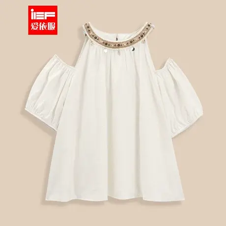 IEF/爱依服2025夏季新款法式波西米度假风亚设计感宽松百搭上衣商品大图