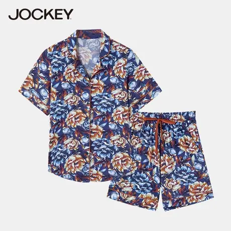 Jockey女士家居服莫代尔舒适翻领甜美精致可外穿睡衣女商品大图