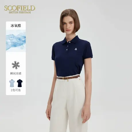 【冰氧酷】Scofield女装率性轻休闲Polo衫胸前刺绣2025夏季新品图片