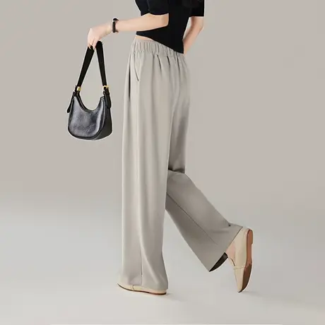 2025春季新款潮牌显瘦薄款阔腿裤垂感速干山本裤时尚百搭休闲裤子商品大图