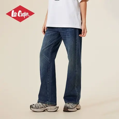 Lee Cooper牛仔裤女2025春季新款百搭复古宽松显瘦休闲高腰阔腿裤图片