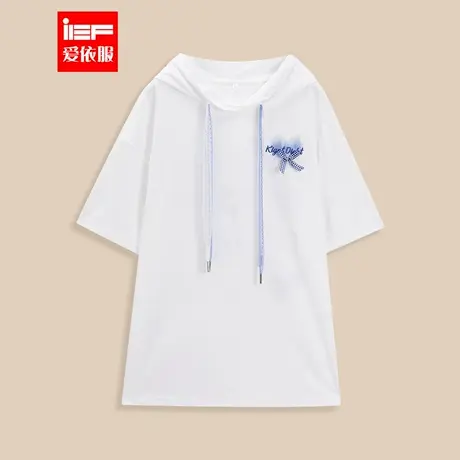 IEF/爱依服上衣2025夏季新款韩版时尚洋气印花休闲风显瘦百搭卫衣商品大图