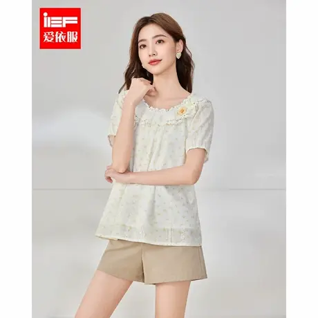 IEF/爱依服2025夏季新款森系甜美减龄少女风宽松百搭显瘦上衣商品大图