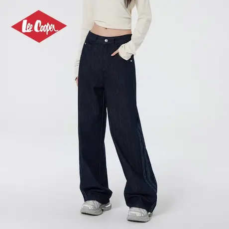 Lee Cooper春夏季直筒牛仔裤女2025年新款宽松窄版休闲阔腿长裤子商品大图