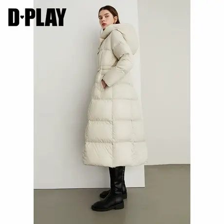 DPLAY年冬季新款白色外套90白鸭绒今年好看长款羽绒服女商品大图