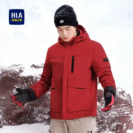 HLA/海澜之家【曾舜晞同款】极光超能羽绒服秋冬三防时尚外套男商品大图