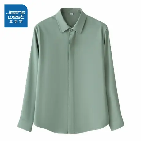 P5真维斯女装 2025夏季新款女款韩式商务风时尚简约日常女装衬衫商品大图