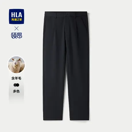 HLA/海澜之家领昂系列休闲裤2025秋冬新款含羊毛简约合体裤子男图片