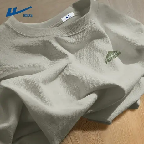 回力t恤短袖男款2025新款青少年男生半袖宽松夏季纯棉男士衣服夏D图片