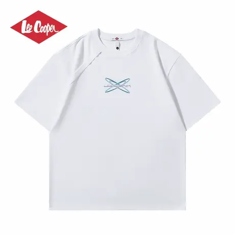 Lee Cooper/李库珀 夏季薄款复古宽松短袖t恤情侣款纯棉百搭上衣图片