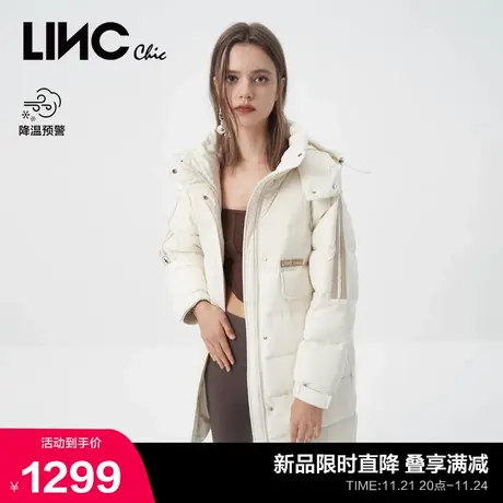 LINCCHIC金羽杰羽绒服女复古学院中长款羽绒服女冬季Y23606180Y图片