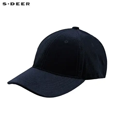 sdeer圣迪奥简约休闲绒面鸭舌帽S20383626图片