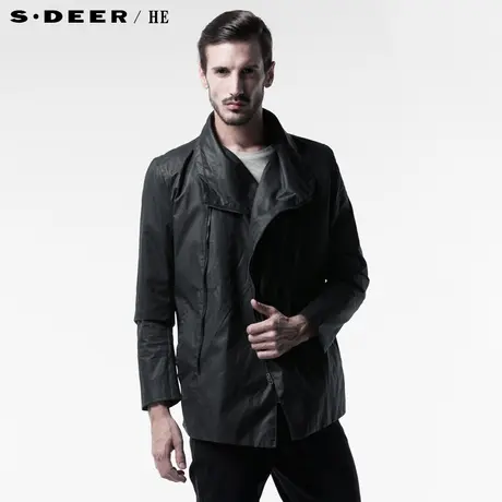 sdeer圣迪奥2014新款男春装韩版防风夹克外套3172223图片