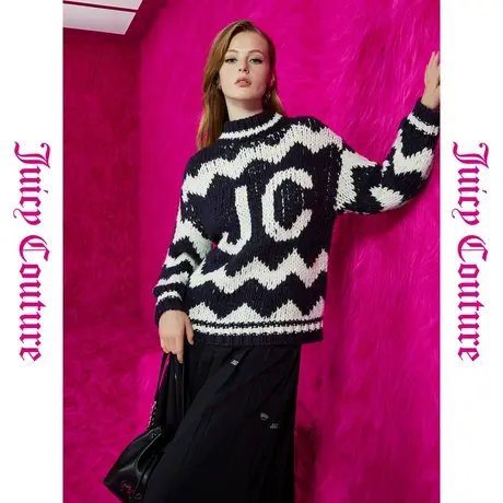 Juicy Couture橘滋春夏新款上衣针织毛衫气质百搭半高领毛衣女商品大图