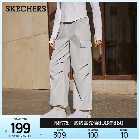 Skechers斯凯奇2025夏新款男女同款工装裤舒适百搭透气直筒休闲裤图片