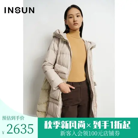 恩裳商场同款冬季都市运动时尚休闲舒适白鹅绒羽绒服女商品大图