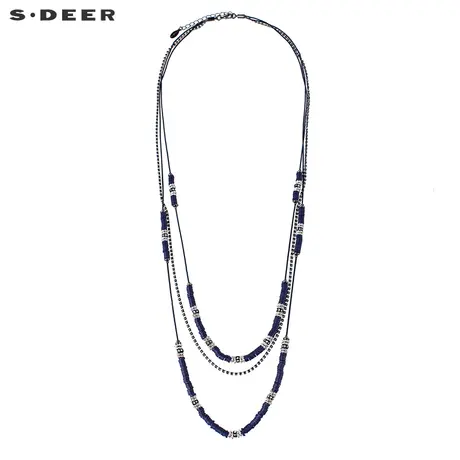 【新品】sdeer圣迪奥女装层次感串珠装饰项链S17284377图片