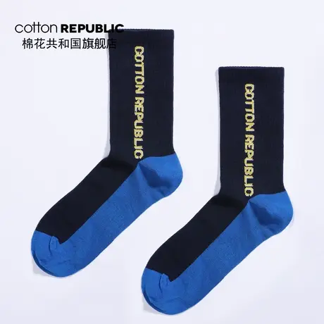 Cotton Republic/棉花共和国男士中筒袜2019秋冬新款情侣休闲棉袜商品大图