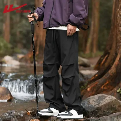 回力山系户外登山伞兵工装裤男夏季薄款冰丝速干宽松冲锋休闲长裤商品大图