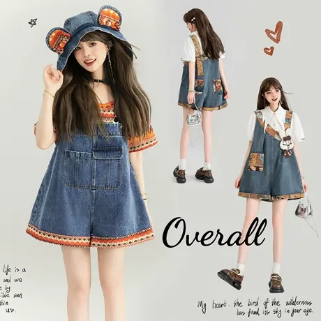 KEIKO 6月20号10:00 上新   K36033  背带裤商品大图